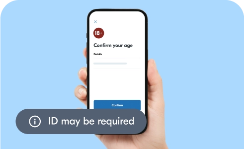 phone screen prompting user to prove their age to access 18+ content