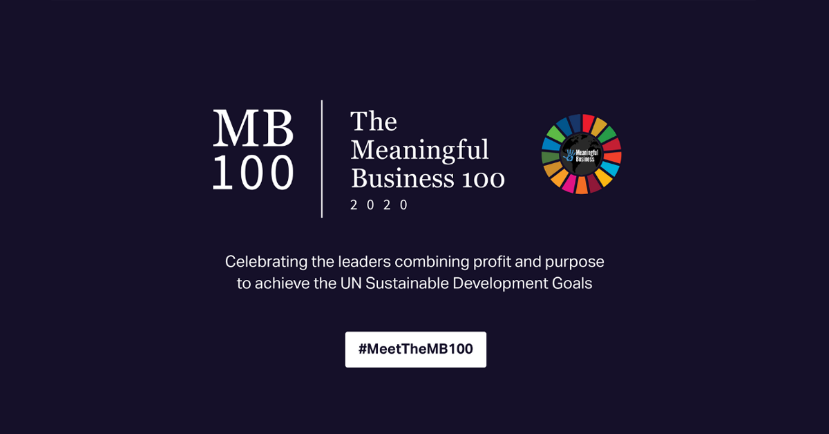 The Meaningful Business 100 2020 logo
