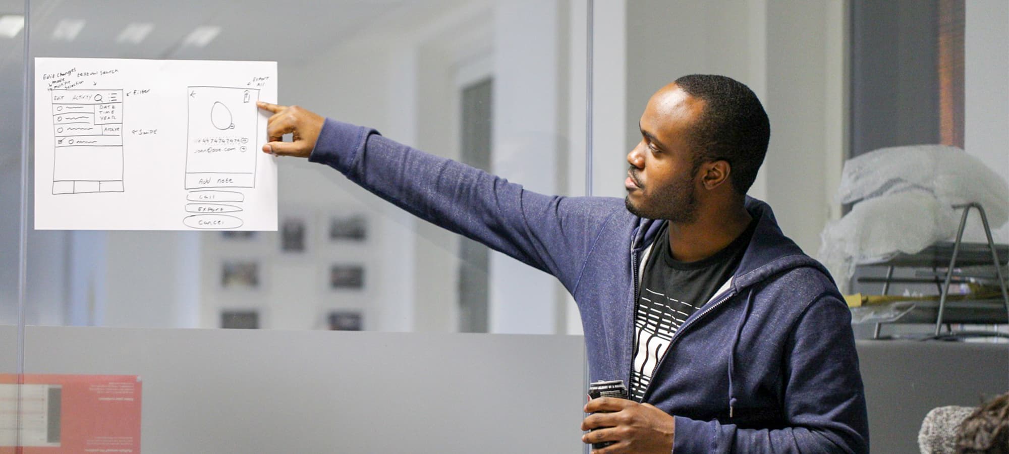 Yoti employee in workshop