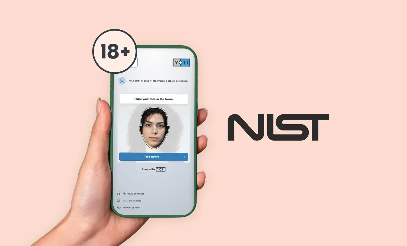 NIST have published the results of their evaluation of Yoti's Facial Age Estimation