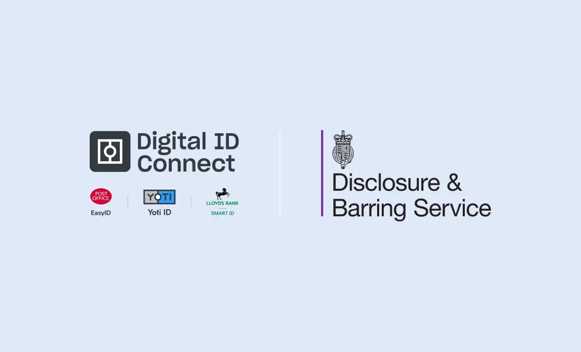 Digital ID Connect & Disclosure & Barring Service (DBS) logo lockup