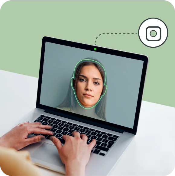 Woman using Secure Image CAPture